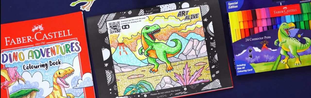 Dino Adventures Colouring Book